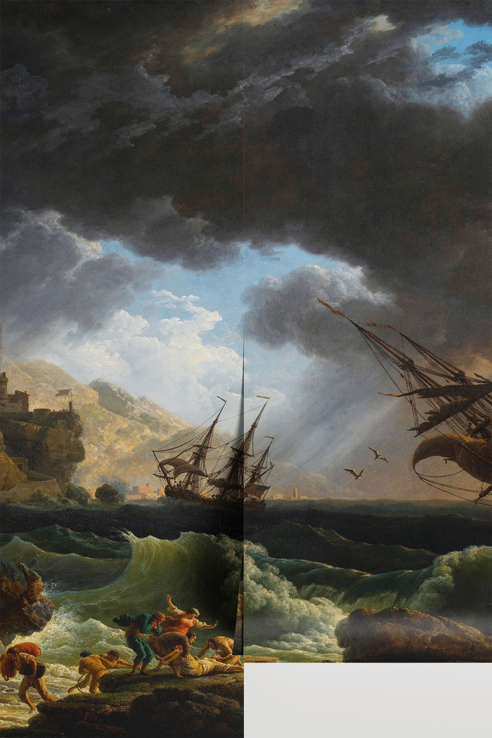 1773 Shipwreck in Stormy Seas