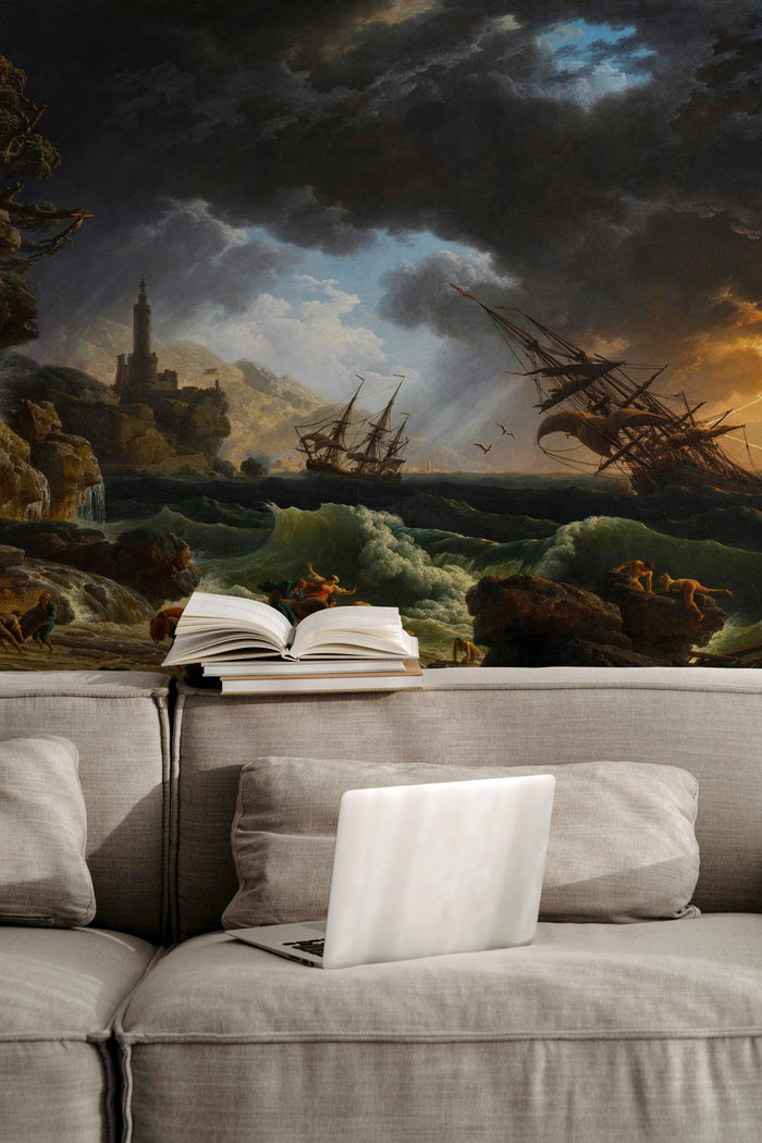 1773 Shipwreck in Stormy Seas
