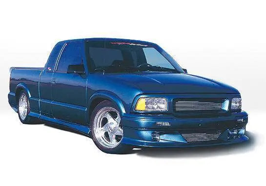 1994-2003 Chevrolet S10 POLYURETHANE Black Side Skirts-1