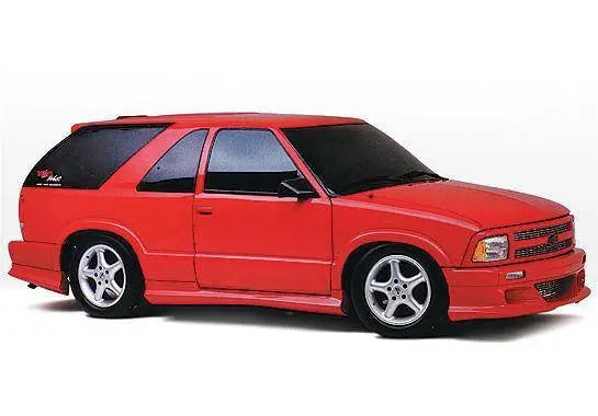 1995-1997 Chevrolet Blazer 2 doors POLYURETHANE Black Side Skirts-1