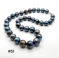 20 INCH BLACK EDISON PEARL NECKLACE (9-16mm)