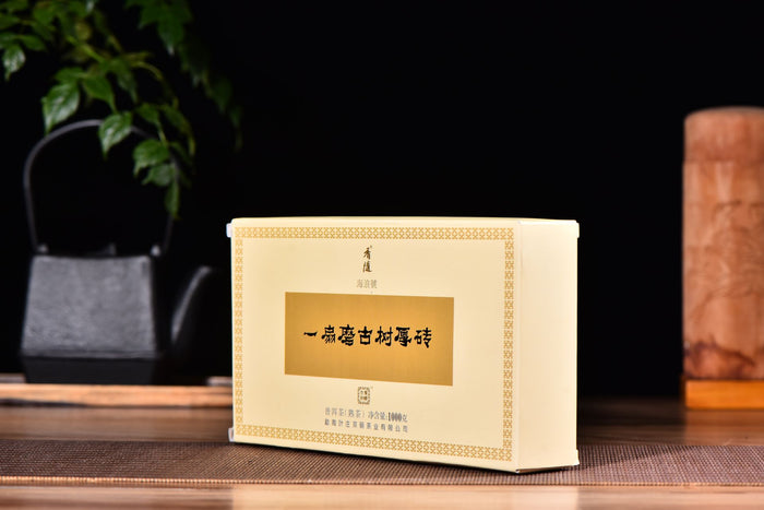 2017 Hai Lang Hao "Yi Shan Mo" Ripe Pu-erh Tea Brick of Yi Wu | Yunnan Sourcing Tea Shop