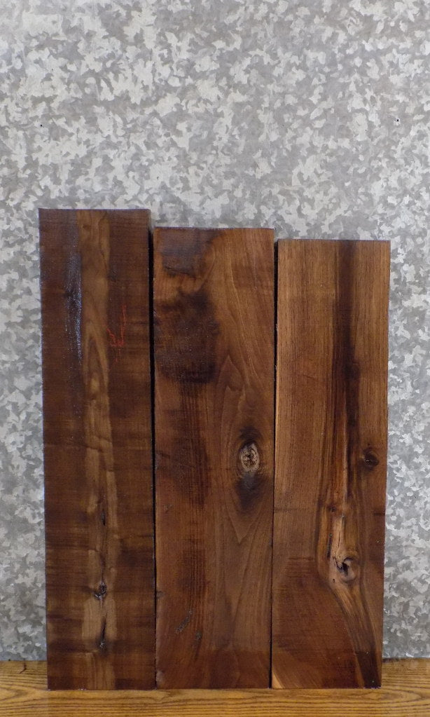 3- Rustic Kiln Dried Black Walnut Craft Pack/Lumber Boards 5993-5995