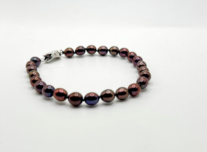 SALE! $49 DARK CHOCOLATE PEARL BRACELET