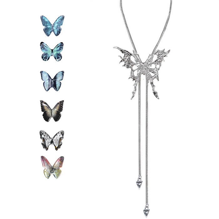 A Part Of Me Butterfly Cage Convertible Pendant Necklace style #01