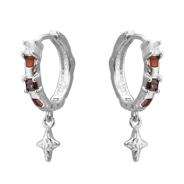 A Part Of Me Stellar Symphony 925 Silver Star Earrings style #01