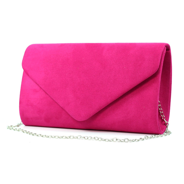 Abby / Amy Fuchsia Clutch Bag
