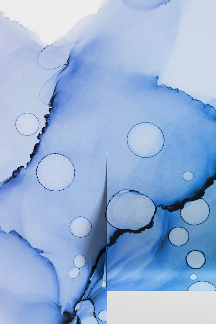 Abstract Blue Ink Utopia