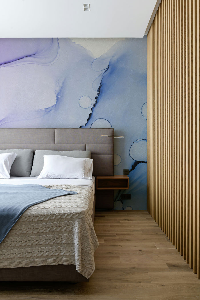 Abstract Blue Ink Utopia