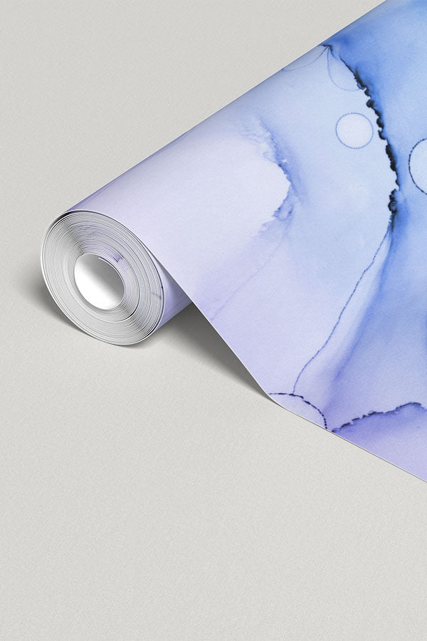 Abstract Blue Ink Utopia