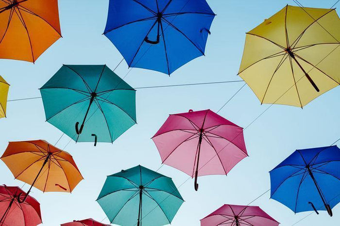 Abstract Umbrellas-Wall Mural-Eazywallz