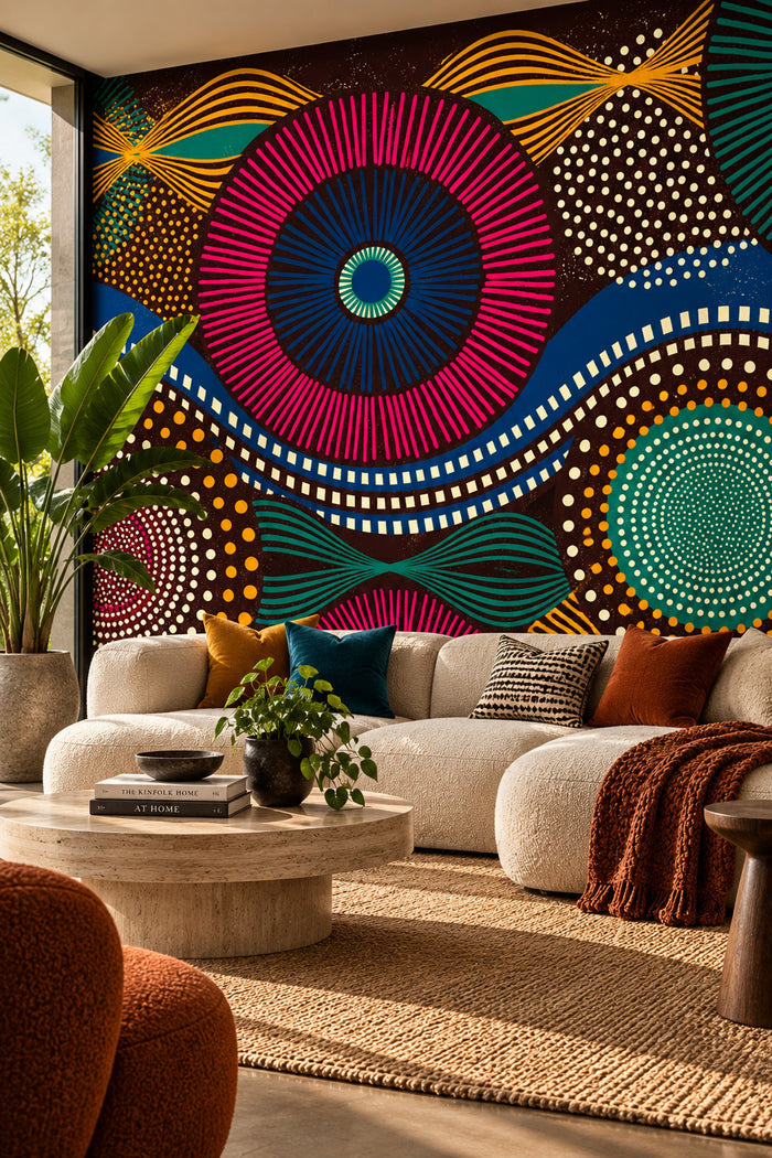 African Tribal Wall Mural