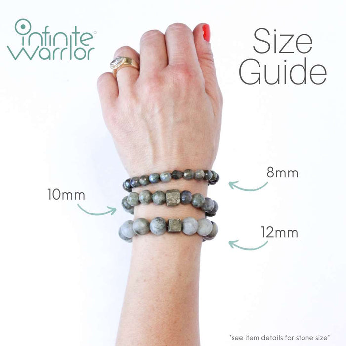 Turquoise Crystal Bracelet | African + Brass Ring