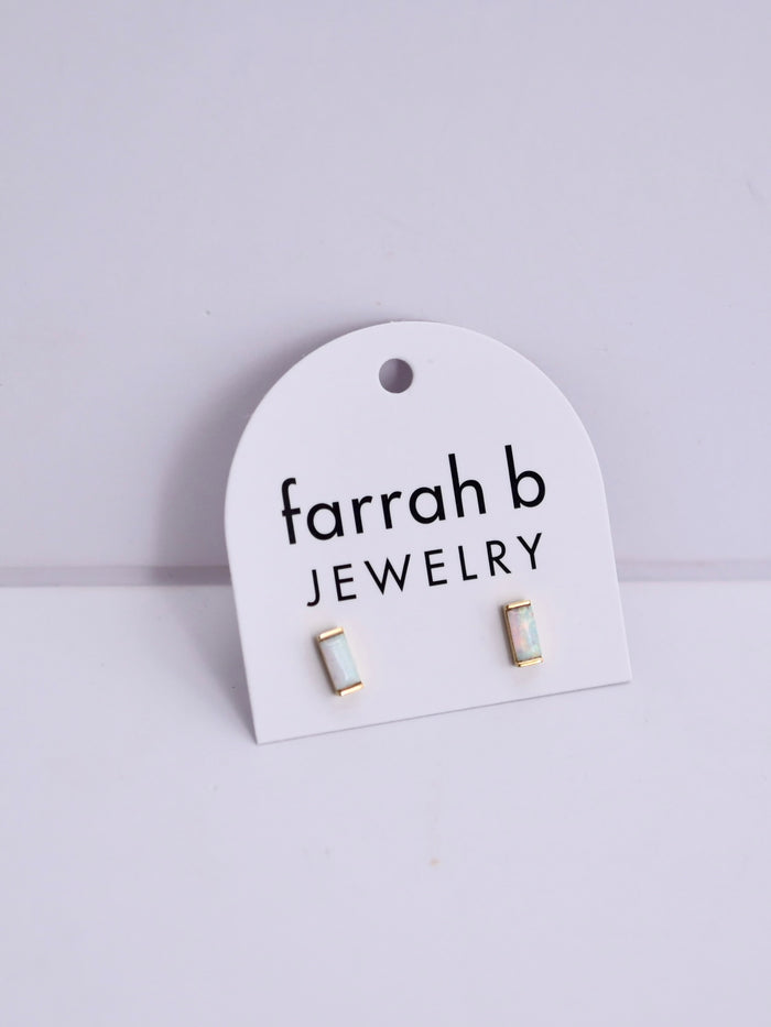 AFTERGLOW Opal Studs