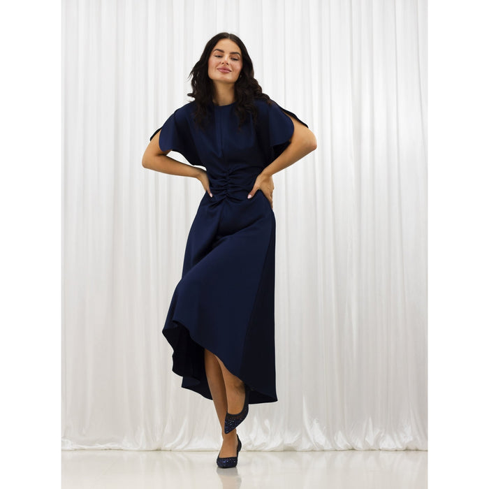 Alisha Navy Gemstone Kitten Heel