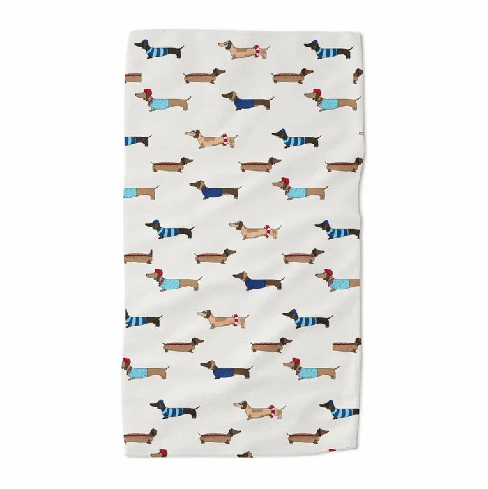 All-American Dachshunds Kitchen Towel
