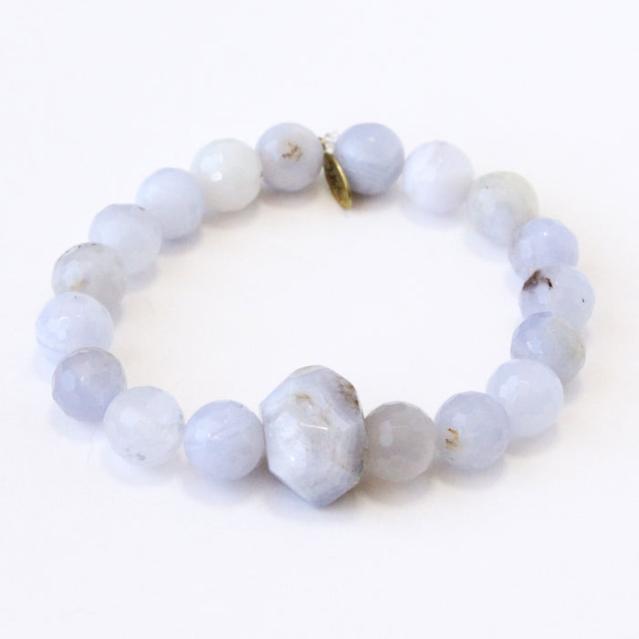 Allergy Relief Crystal Kit | Blue Lace Agate + Selenite + Palo Santo Bracelet
