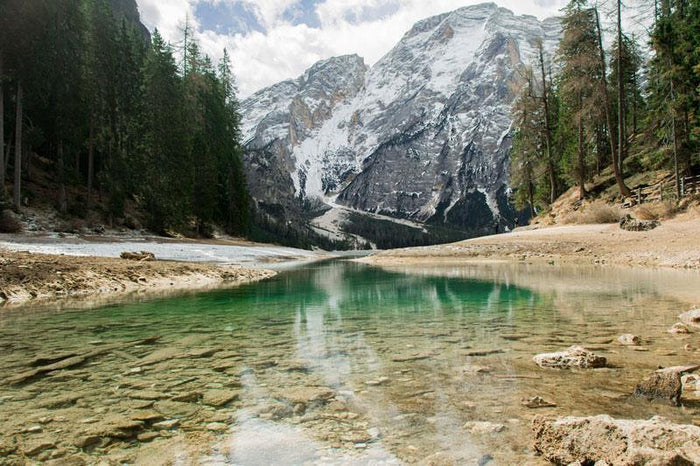 Lake & Mountains in Italy Wall Mural-Wall Mural-Eazywallz