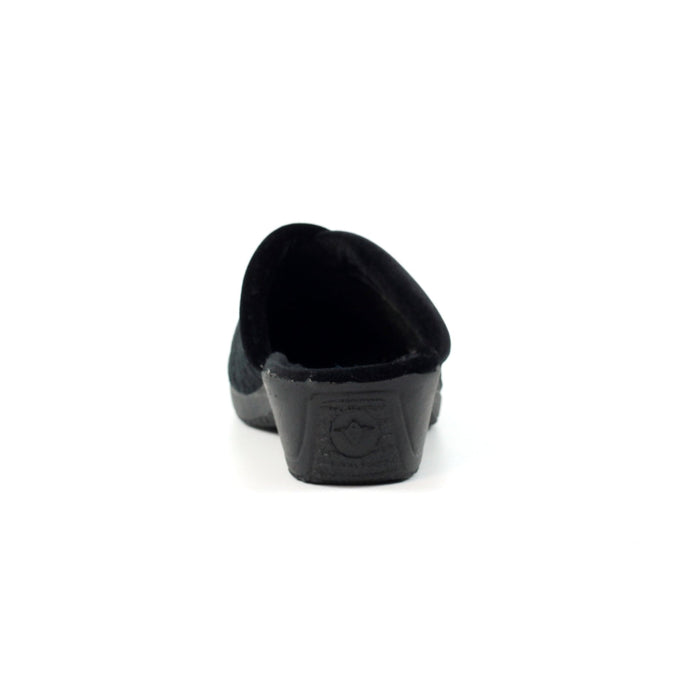 Amaretto Black Mule Slipper