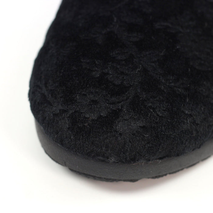 Amaretto Black Mule Slipper