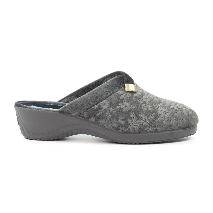 Amaretto Grey Mule Slipper