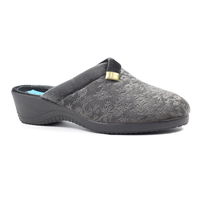 Amaretto Grey Mule Slipper