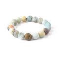 Amazonite Crystal Bracelet | Matte + Golden Druzy