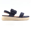 Amelia Navy Wedge Sandal