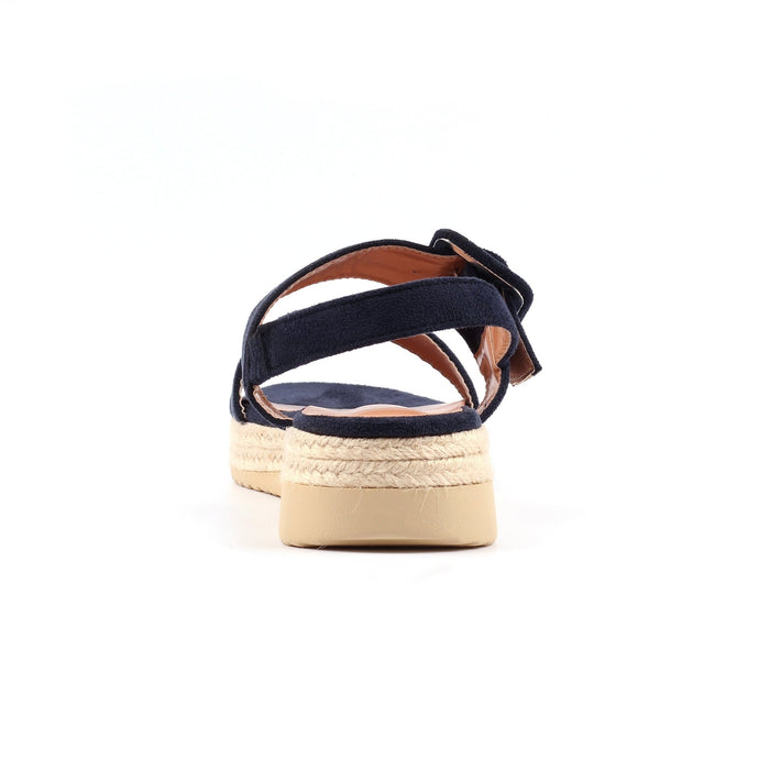 Amelia Navy Wedge Sandal