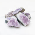 raw amethyst crystals
