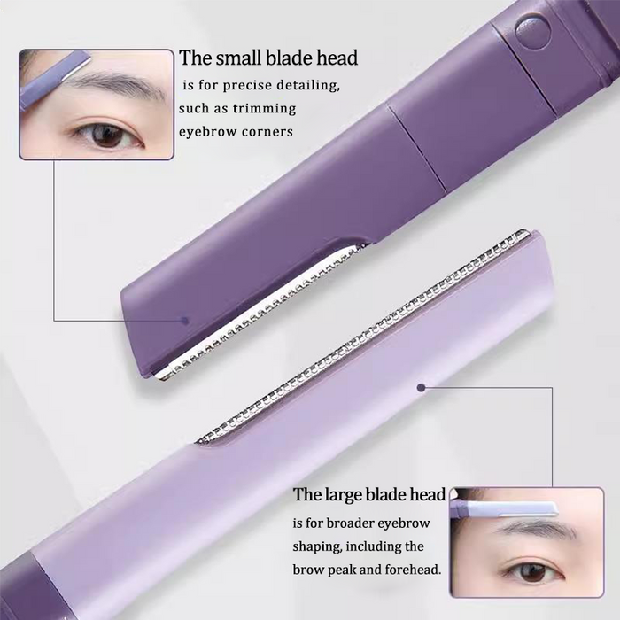 AMORTALS Dual-Head Micro Precision Eyebrow Razor (Single Unit) style Single Unit