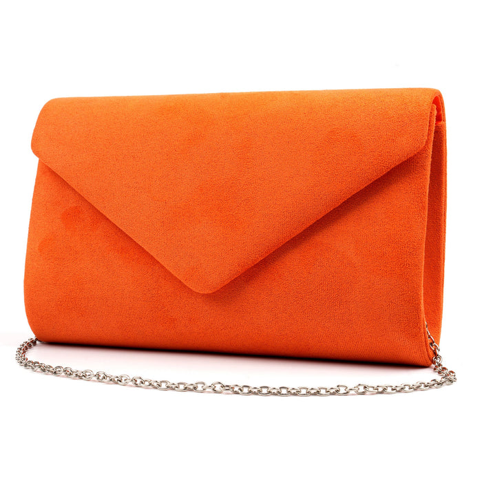 Amy Orange Clutch Bag