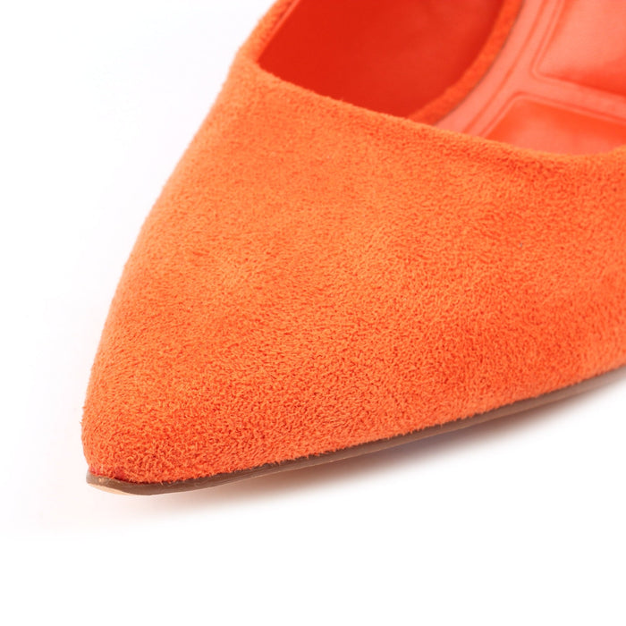 Amy Orange Court Shoe