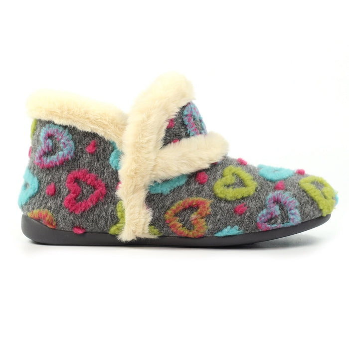 Angel Grey Boot Slipper