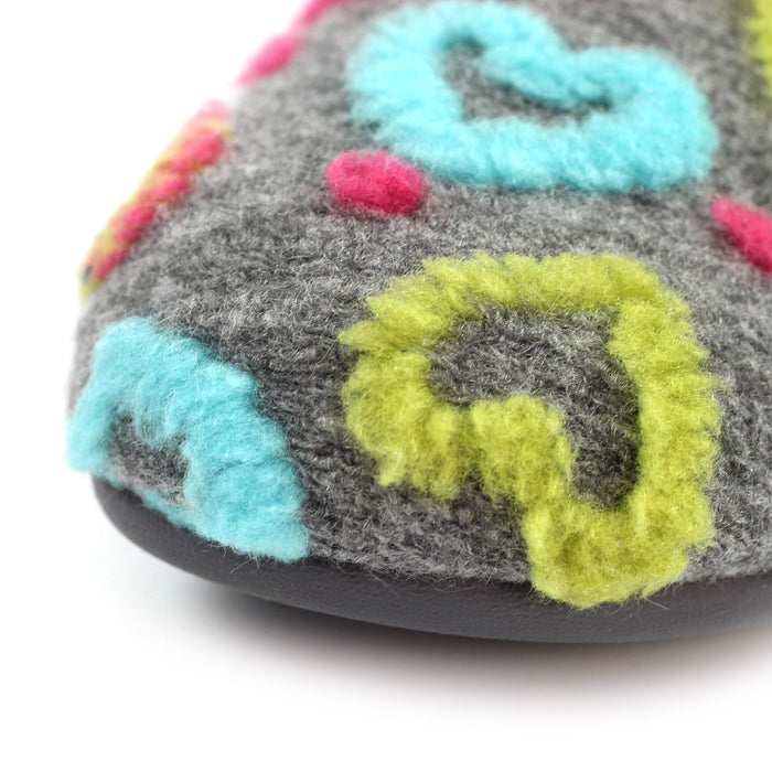 Angel Grey Boot Slipper