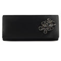 Ankara Black Satin Bag