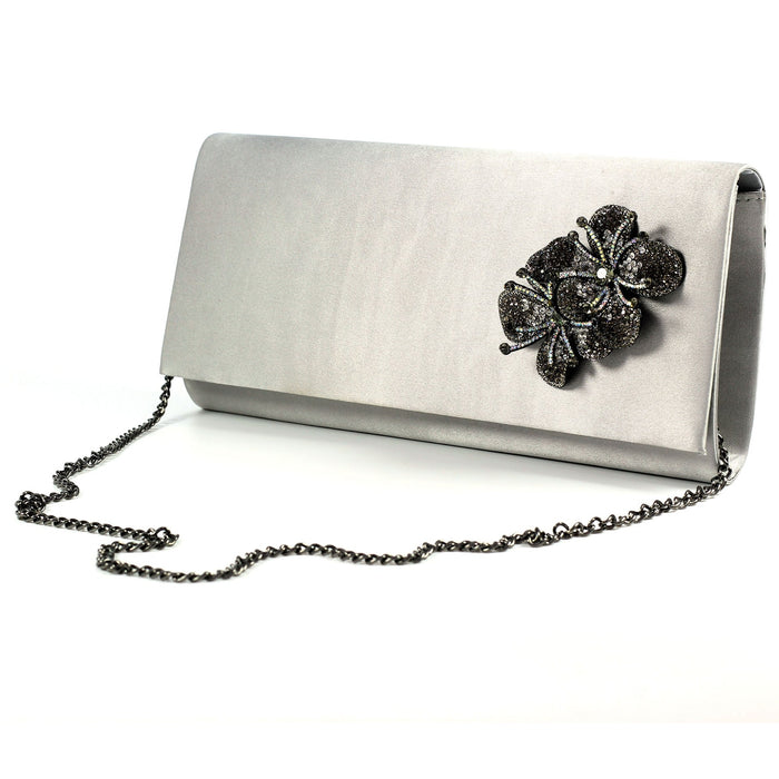 Ankara Dark Grey Satin Bag