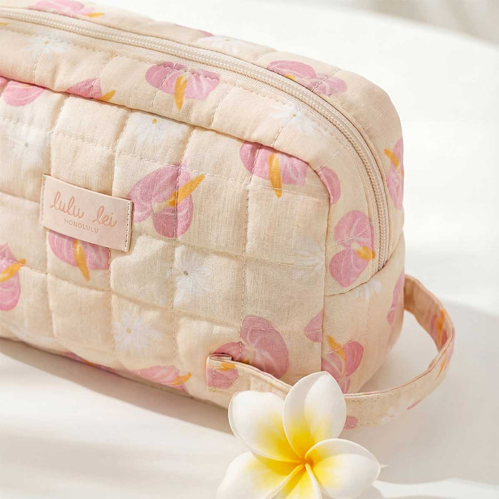 Anthuriums Bloom Pouch with Handle