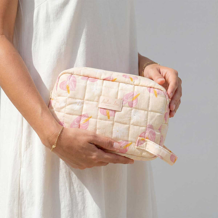 Anthuriums Bloom Pouch with Handle
