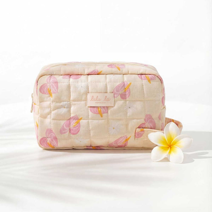 Anthuriums Bloom Pouch with Handle