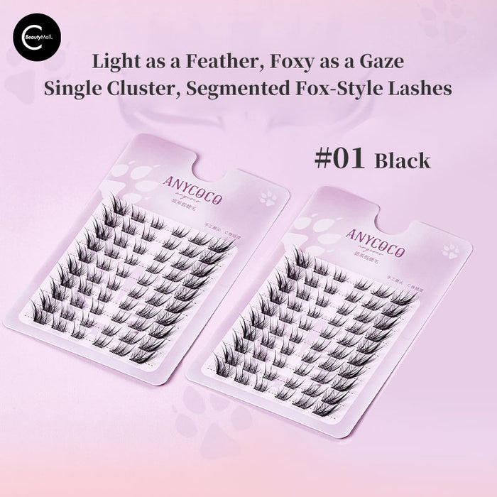 ANYCOCO Fox Eye Cluster Lashes style #01