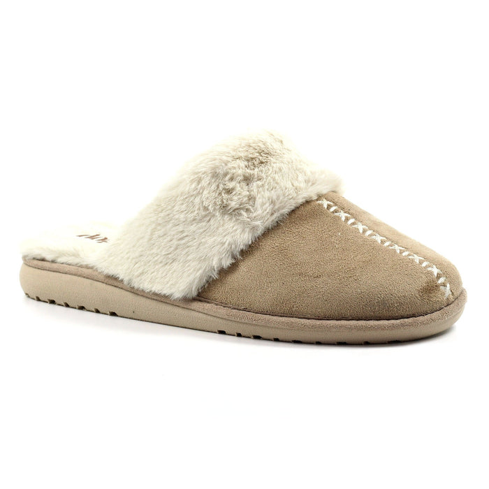 Aphrodite Beige Mule Slipper