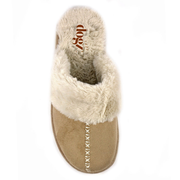 Aphrodite Beige Mule Slipper