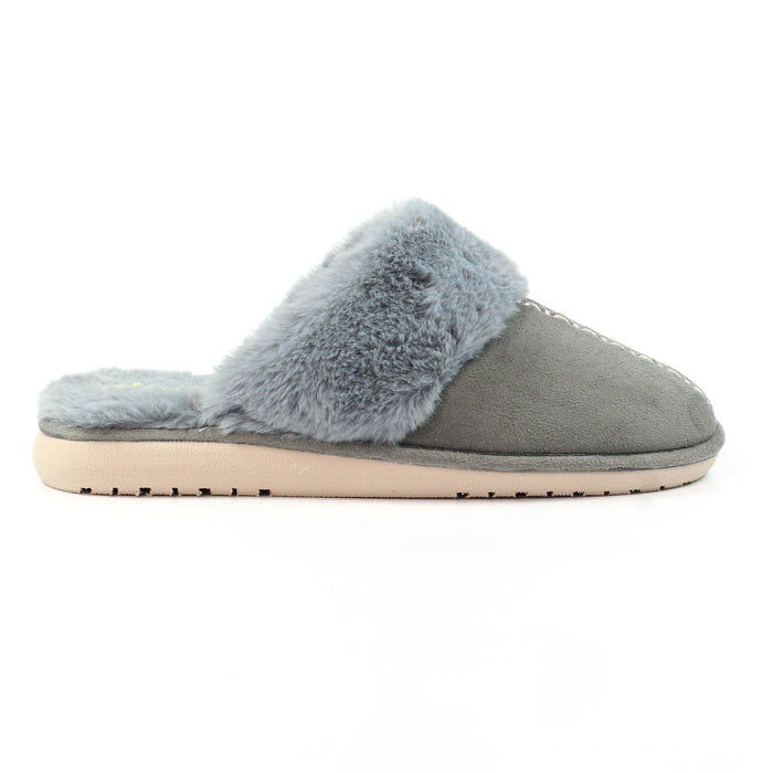 Aphrodite Grey Mule Slipper