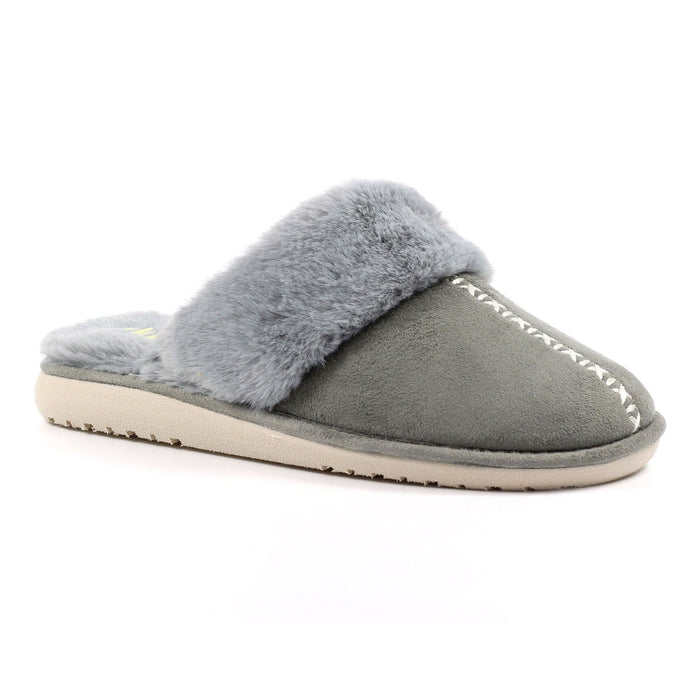 Aphrodite Grey Mule Slipper