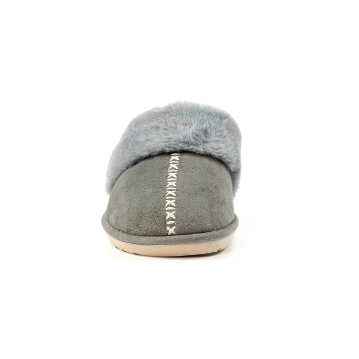 Aphrodite Grey Mule Slipper