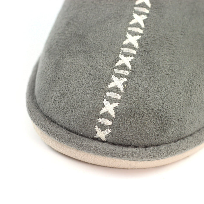 Aphrodite Grey Mule Slipper