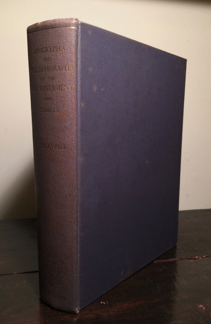APOCRYPHA AND PSEUDEPIGRAPHA OF THE OLD TESTAMENT Vol I, RH Charles 1st Ed 1963