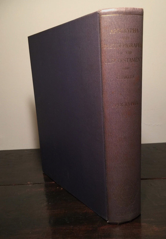 APOCRYPHA AND PSEUDEPIGRAPHA OF THE OLD TESTAMENT Vol I, RH Charles 1st Ed 1963