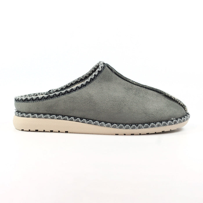 Apollonia Grey Mule Slipper